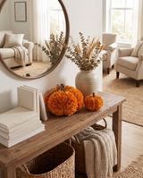 Orange Shaved Wood Pumpkin