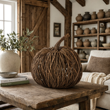 Handmade Woven Vine Pumpkin