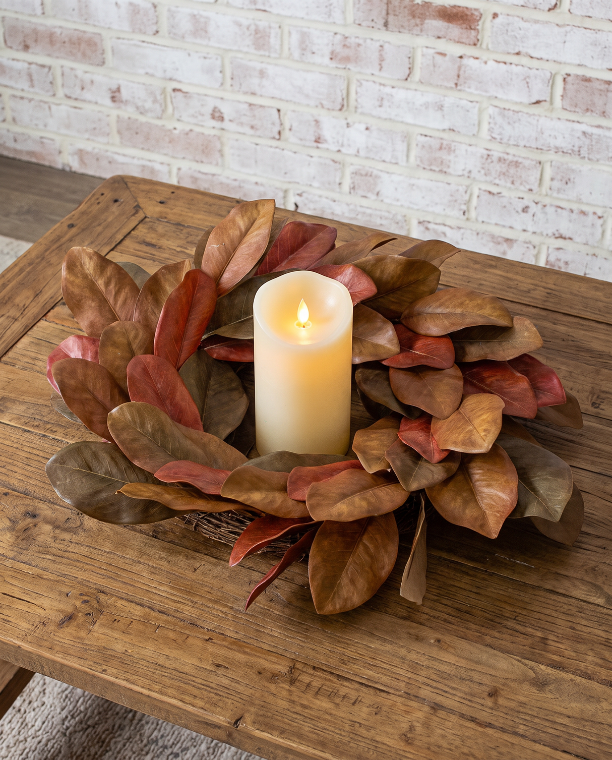 Fall Magnolia Wreath