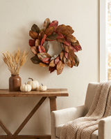 Fall Magnolia Wreath