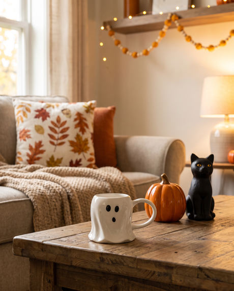 Ceramic Ghost Halloween Coffee Mug