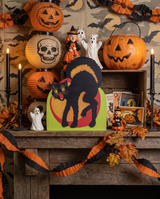 Retro Crazy Cat Metal Dummy Board Sign