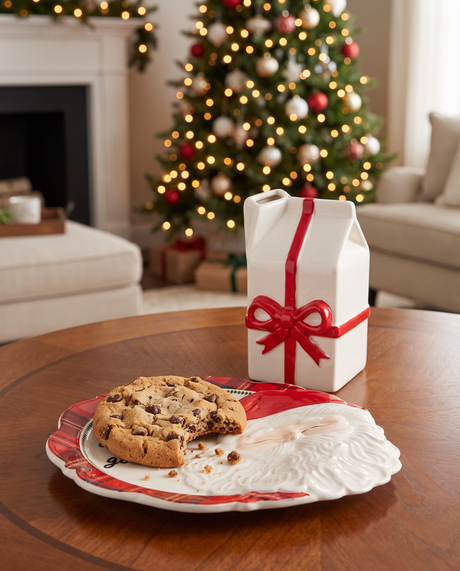 Dear Santa Cookie Plate & Milk Set