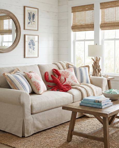 Lobster Shaped Accent Pillow
