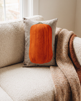 Primitive Orange Pumpkin Lumbar Pillow