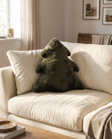 Green Christmas Tree Accent Pillow