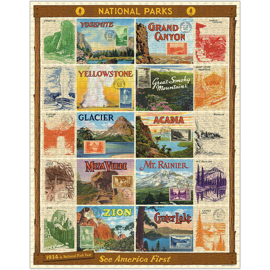 Vintage-Inspired Cavallini Puzzles