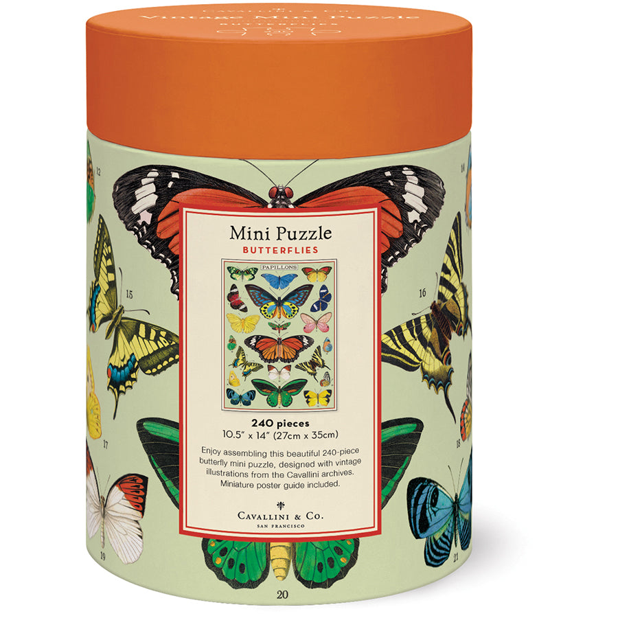 papillon セット Papilons Butterfly Mini Jigsaw Puzzle | 240 Pieces – Rust & Cinder