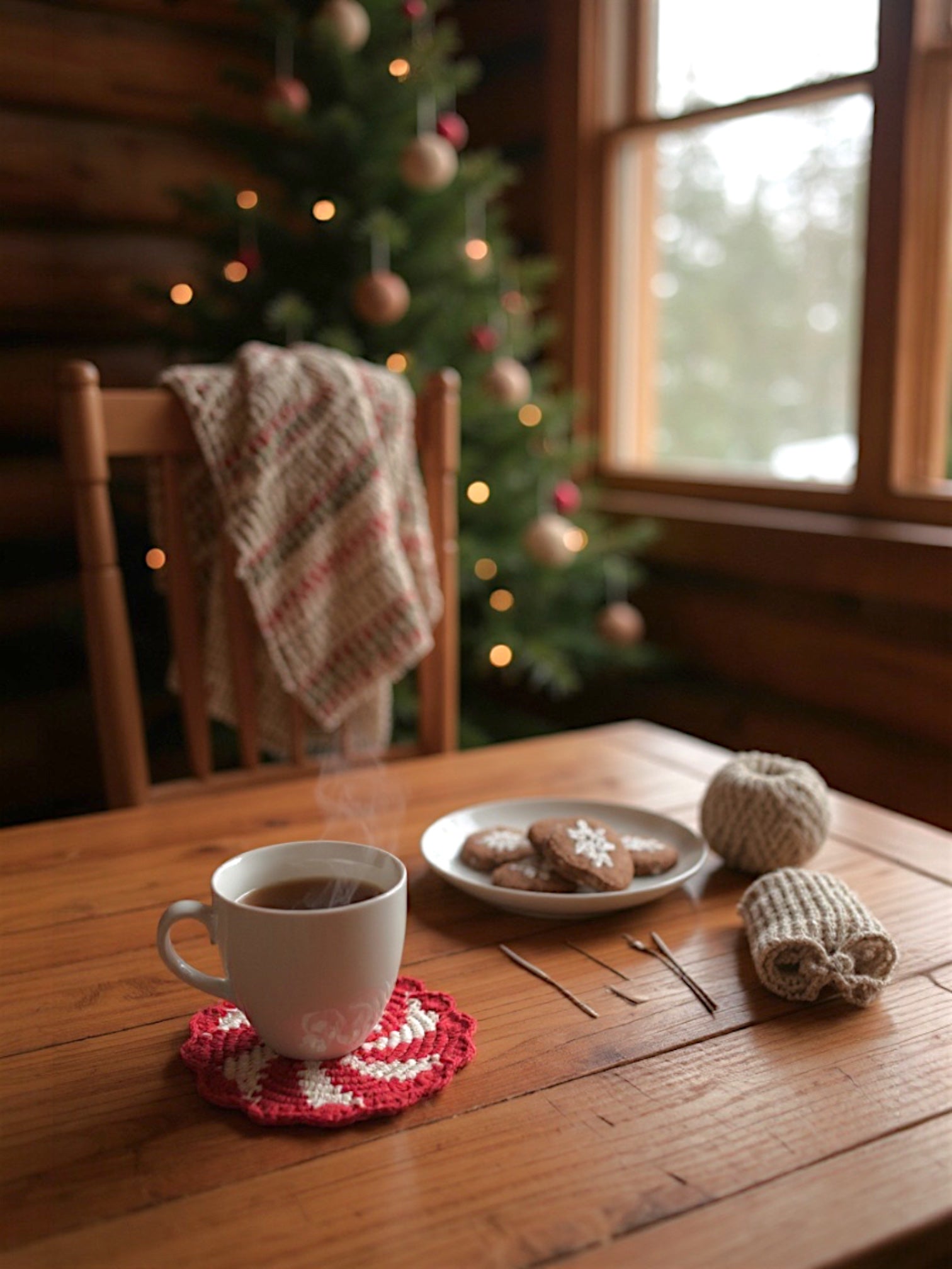 Crocheted Candy Swirl Coasters - Thumbnail 2