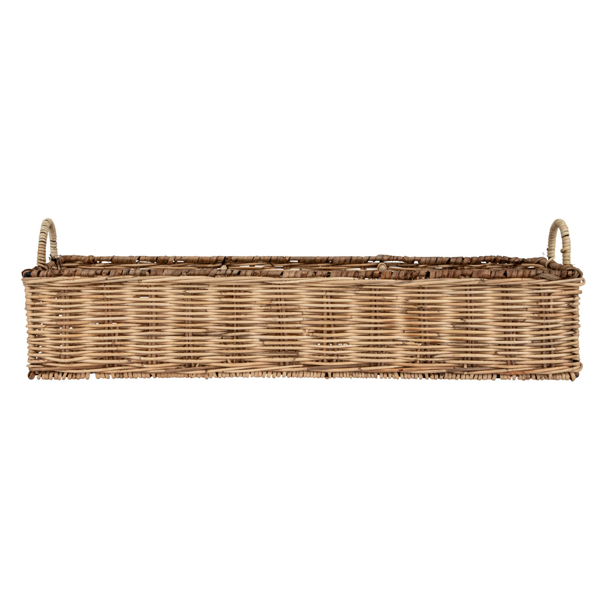 rattan storage basket with sections by creative co-op