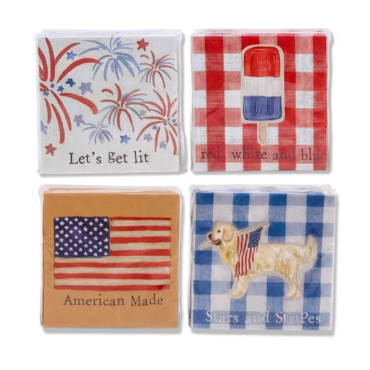 Stars & Stripes Cocktail Napkins