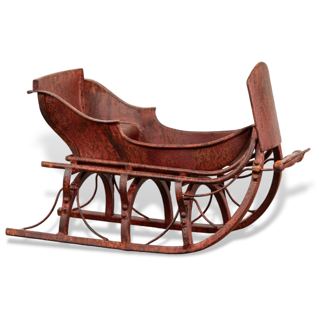 antique vintage red christmas sleigh by ragon house