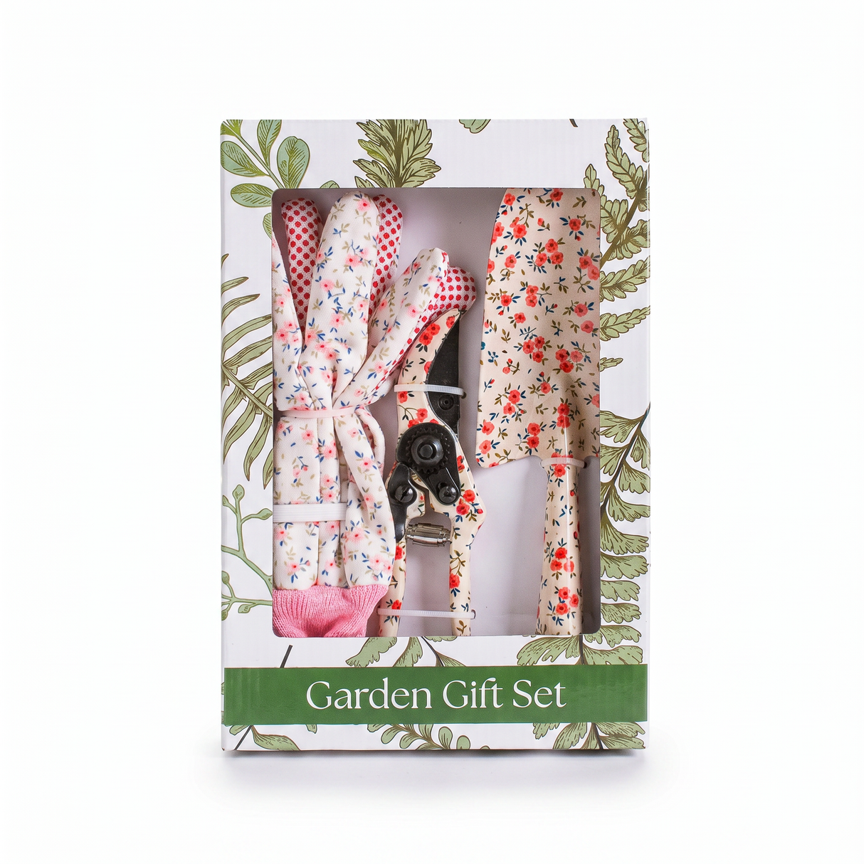 floral gardening tool set gift box 3 piece garden tools gloves mothers day gift