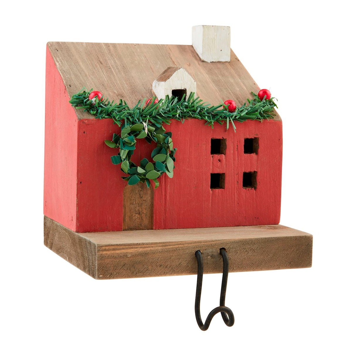 Light-Up Christmas House Stocking Holders