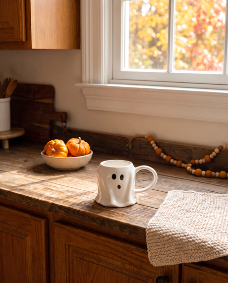 Ceramic Ghost Halloween Coffee Mug