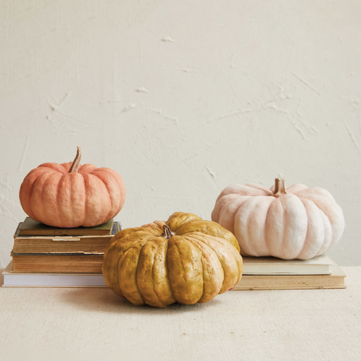 Bumpy Textured Resin Pumpkins – Rust & Cinder