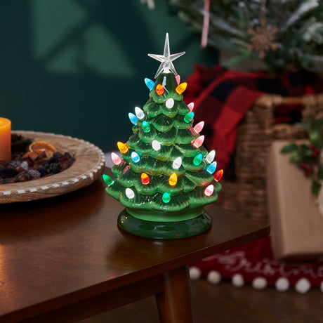 glowing ceramic christmas tree