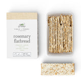 rosemary flatbread crackers sesame sea salt mediterranean crackers for cheese boards