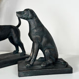 Black Resin Dog Bookends | Set of 2