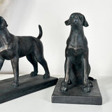 Black Resin Dog Bookends | Set of 2