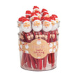 Santa light-up punching pen with movable arms, holiday novelty toy