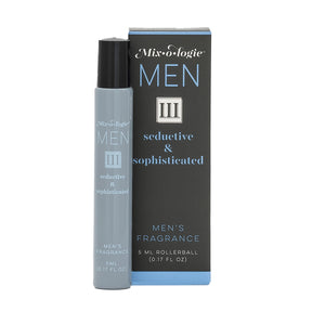 seductive & sophisticated men's roll on cologne by Mixologie