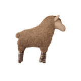 faux sherpa sheep with plaid legs by Creative Co-Op