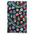 christmas pattern geometry tea towel
