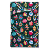 christmas pattern geometry tea towel
