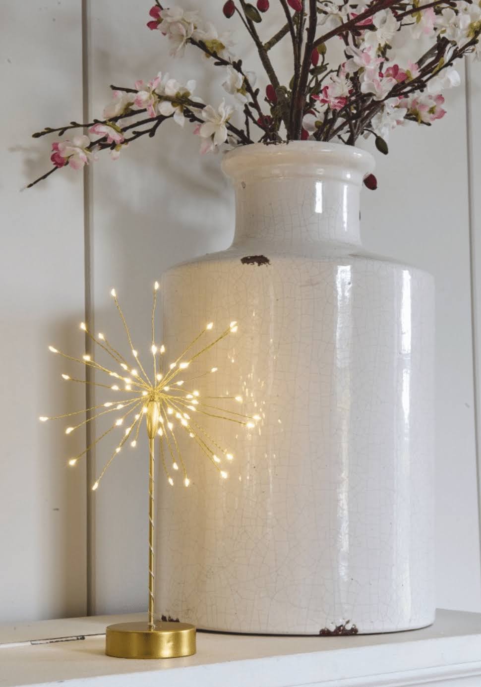 Gold Starburst LED Table Light