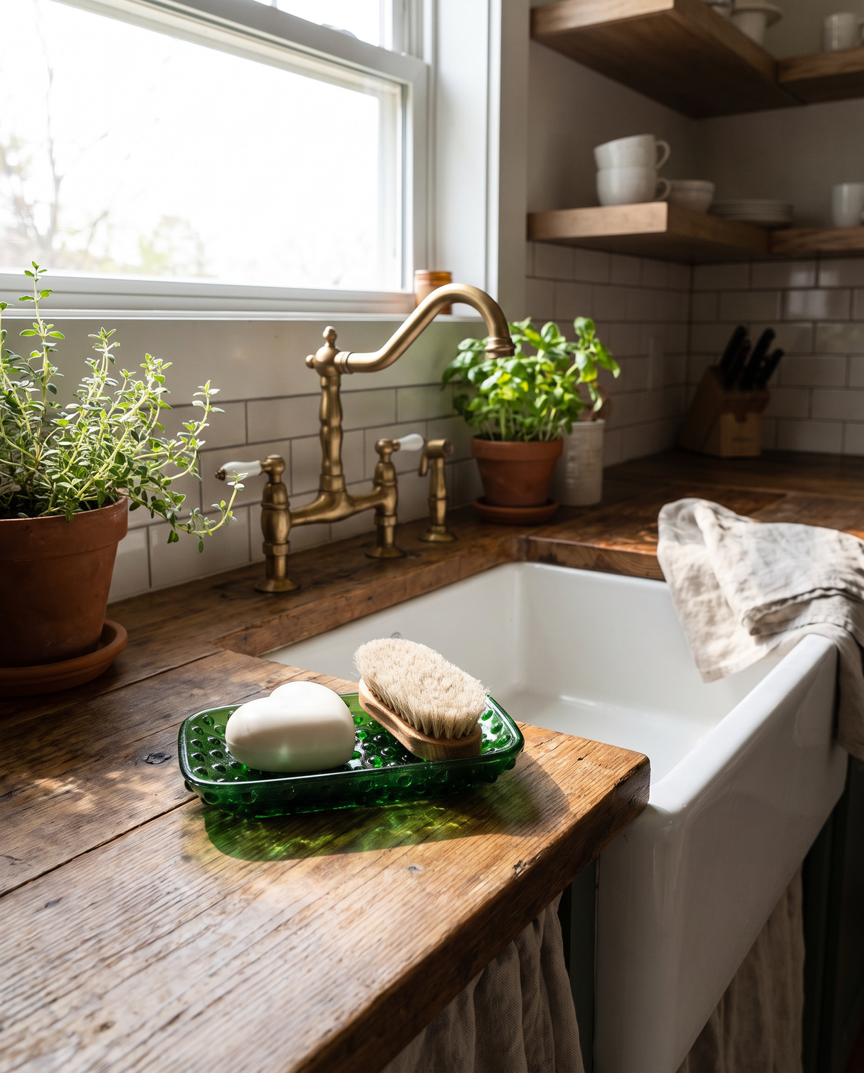Embossed Milk Glass Footed Soap Dish