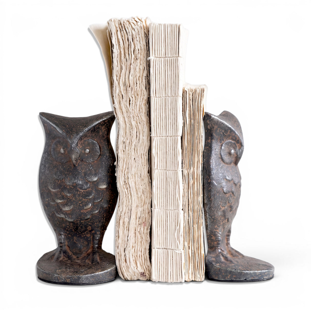 Cast Iron Owl Bookends (Set of 2)