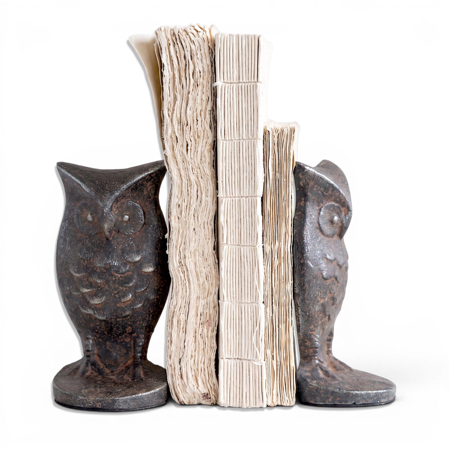 Cast Iron Owl Bookends (Set of 2)