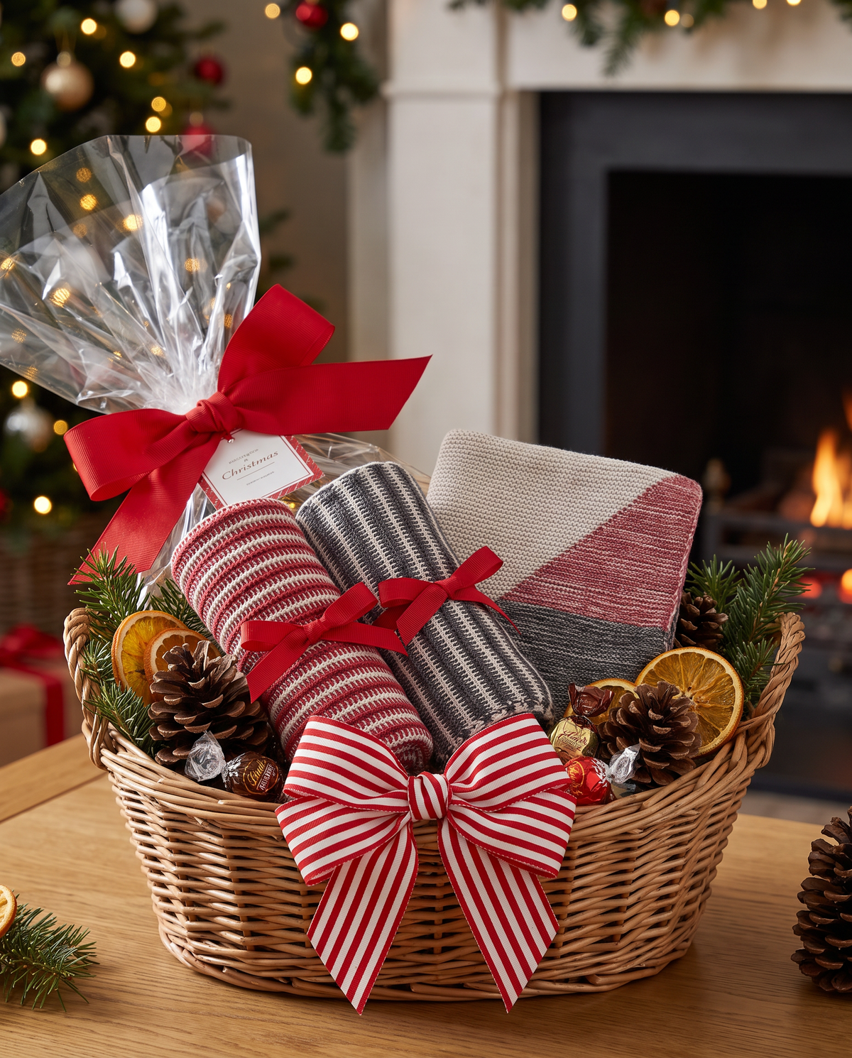 Christmas Cotton Knit Dish Cloths (Set of 3)