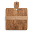 Simply Charming wooden paddle serving board with magnetic disc for interchangeable seasonal charms
