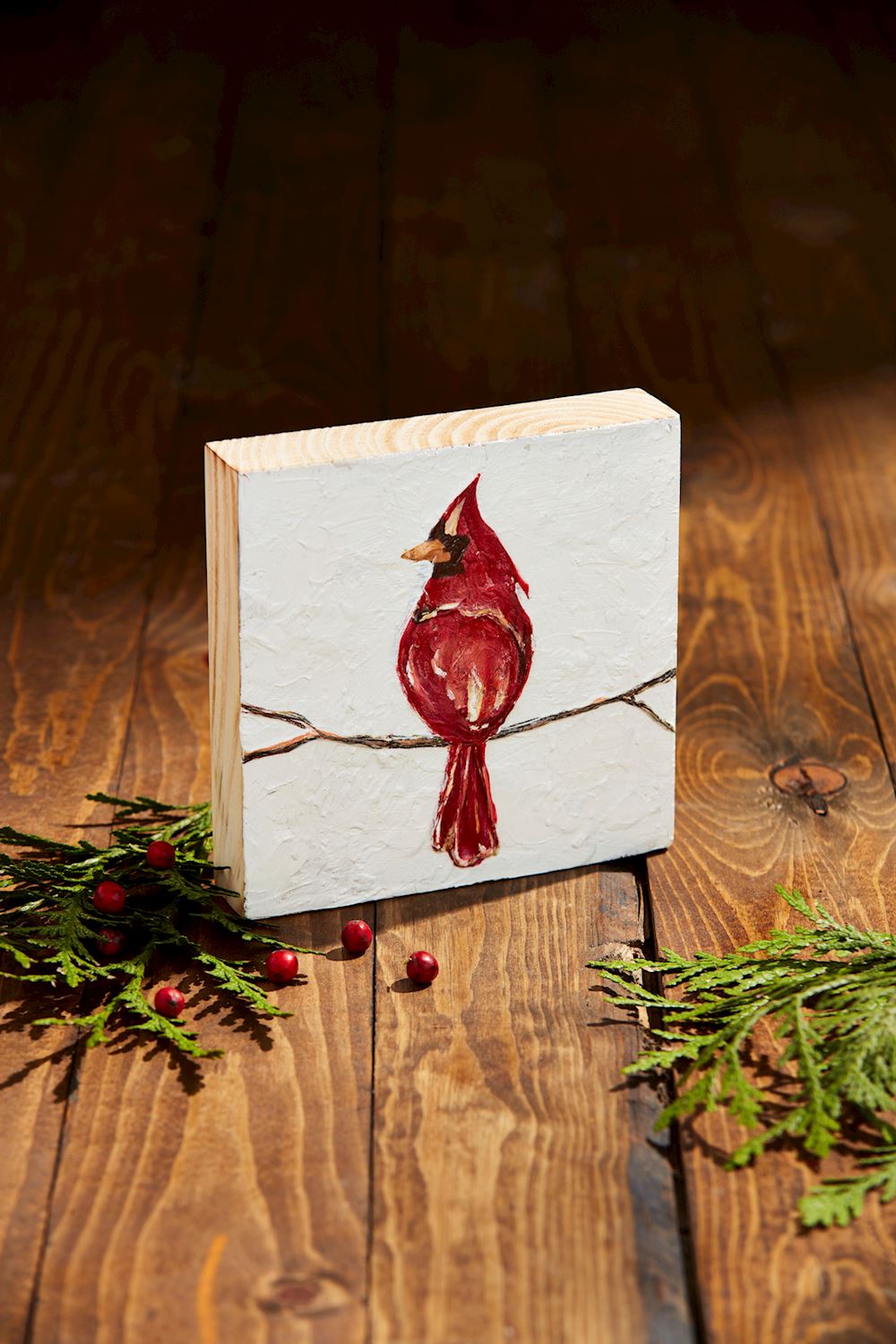 cardinal art Christmas gift