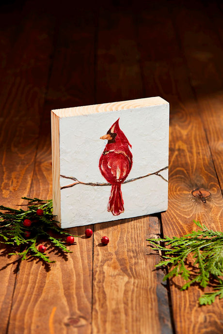 cardinal art Christmas gift