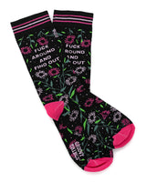 F*ck Around and Find Out Floral Women's Crew Socks