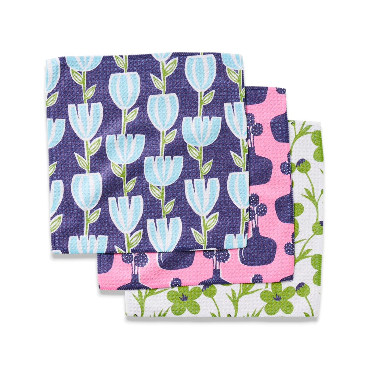 Spring Bouquet Geometry Dishcloths | 3-Pack