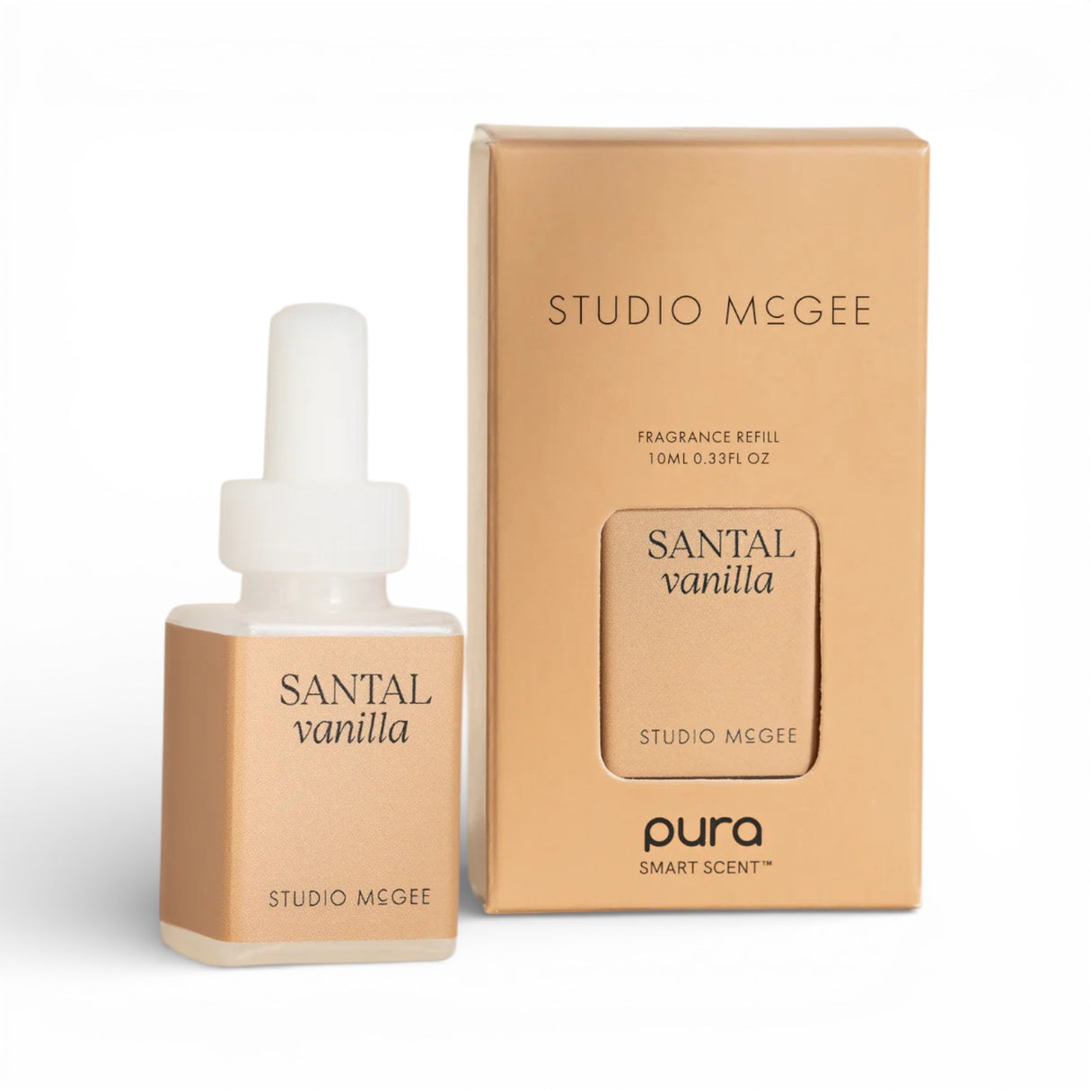 Studio McGee Santal Vanilla Pura fragrance refill with warm vanilla, sandalwood, amber and soft spice notes