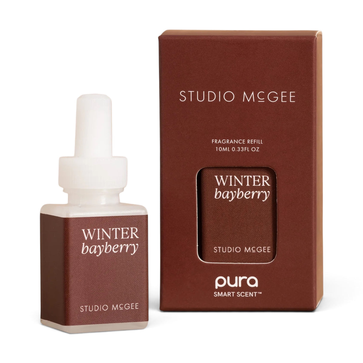 Studio McGee Winter Bayberry Pura fragrance refill with bayberry, black fig, cedarwood and moss notes