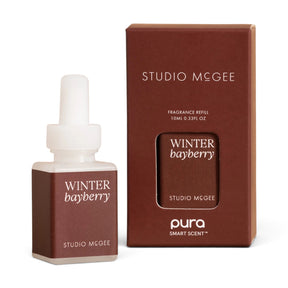 Studio McGee Winter Bayberry Pura fragrance refill with bayberry, black fig, cedarwood and moss notes