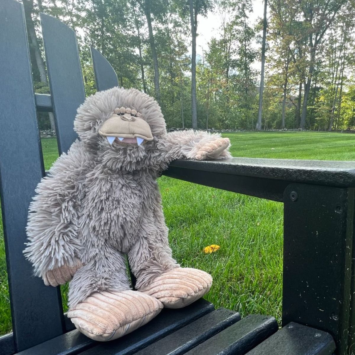 Stuffless Bigfoot Plush Squeaker Dog Toy
