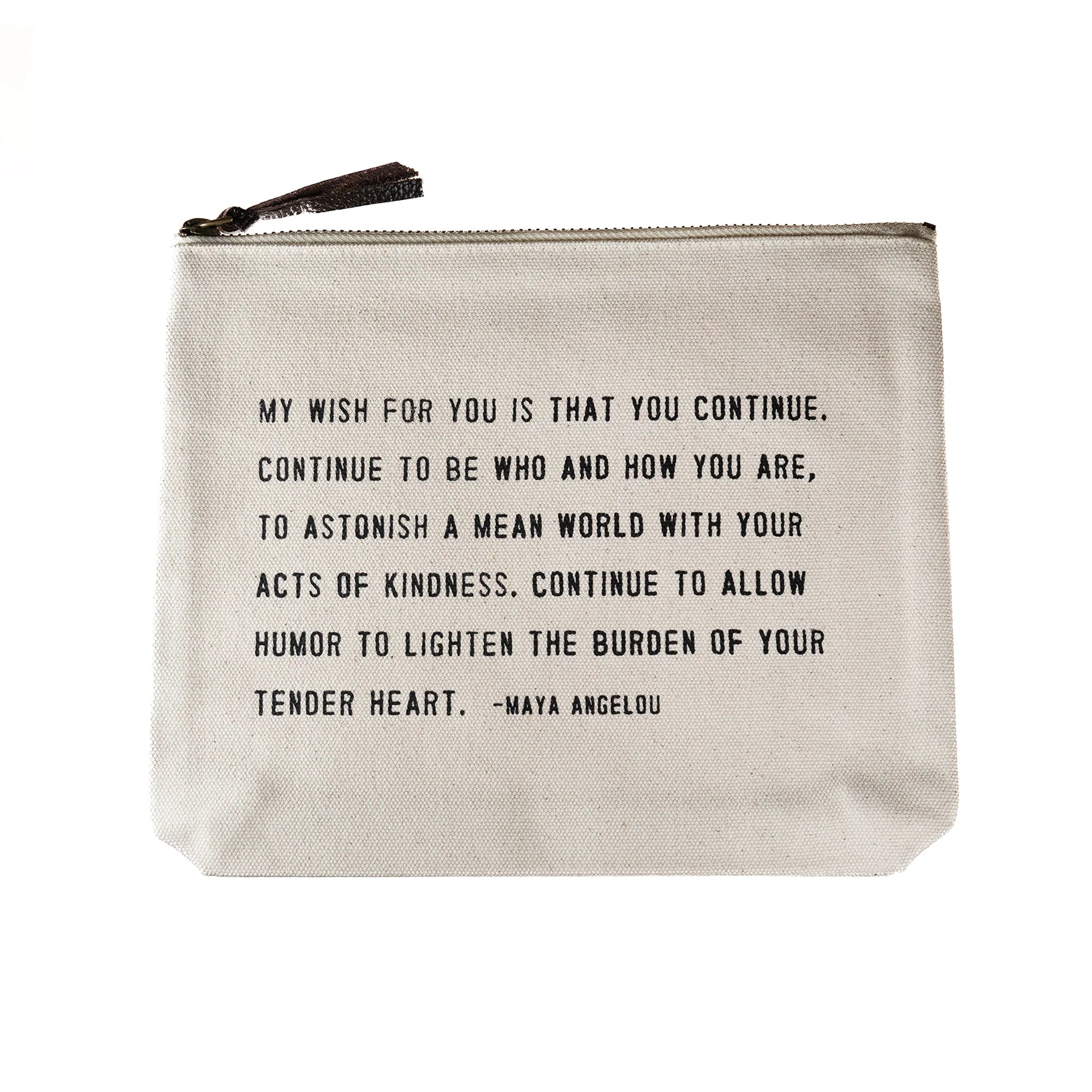 My Wish For You (Maya Angelou Quote) Canvas Zip Bag