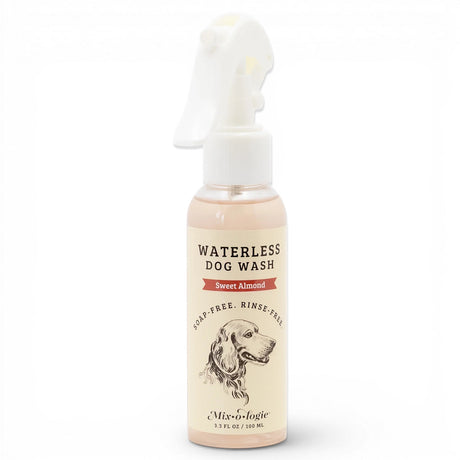 waterless dog wash spray sweet almond rinse free dog deodorizer coat refresher