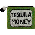 tequila money beaded coin pouch