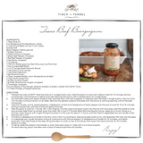 Texas beef bourguignon recipe made with Finch + Fennel Tomato Basil Marinara Sauce