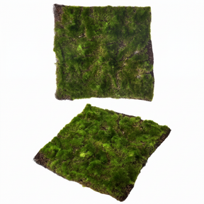faux moss mat 16x16 green textured decorative moss mat