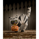 Mummy Kitty Paper Mache Candy Bucket