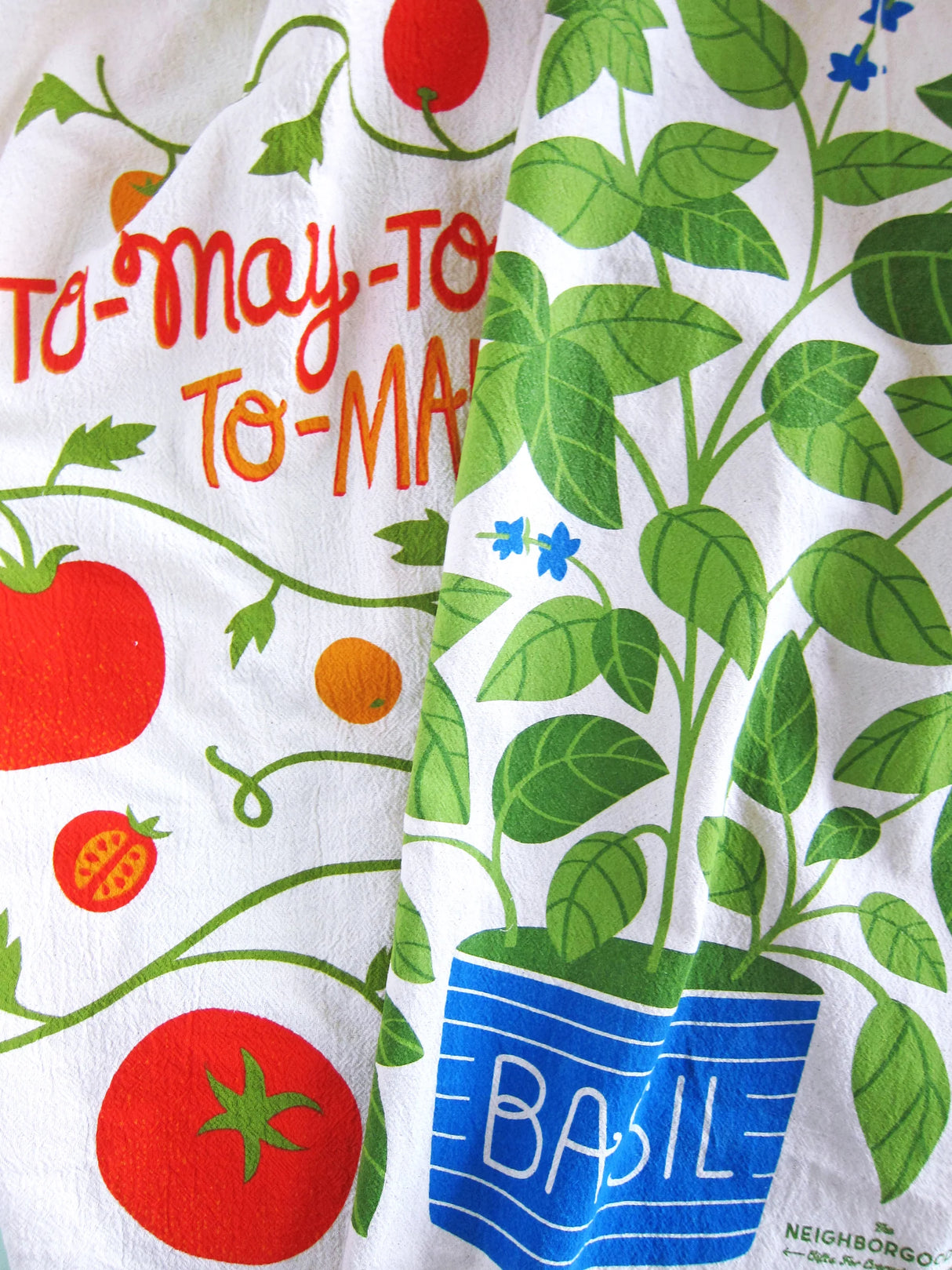 Tomato Basil Dish Towel Set